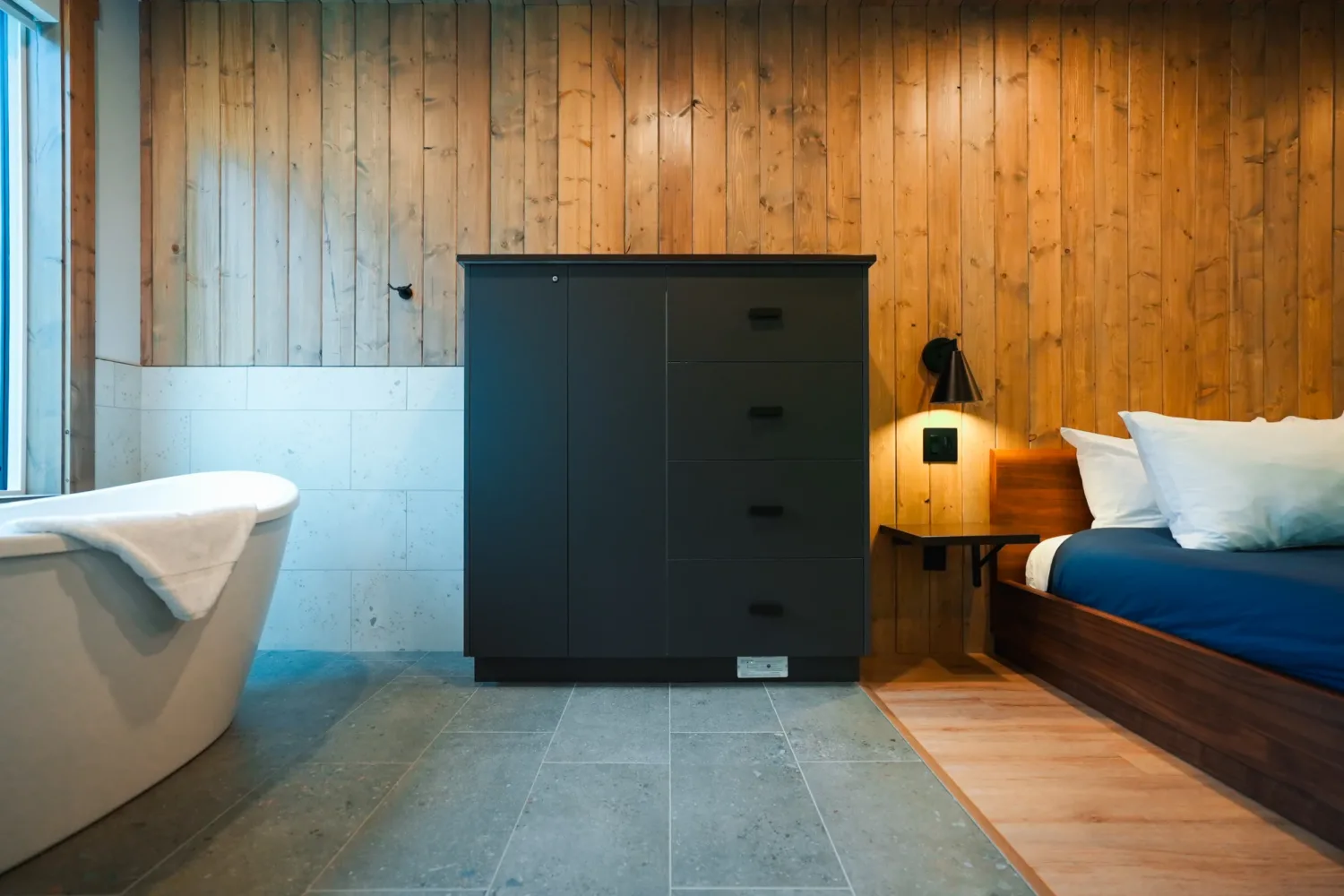 Minty Tiny Home "Nest" Bedroom