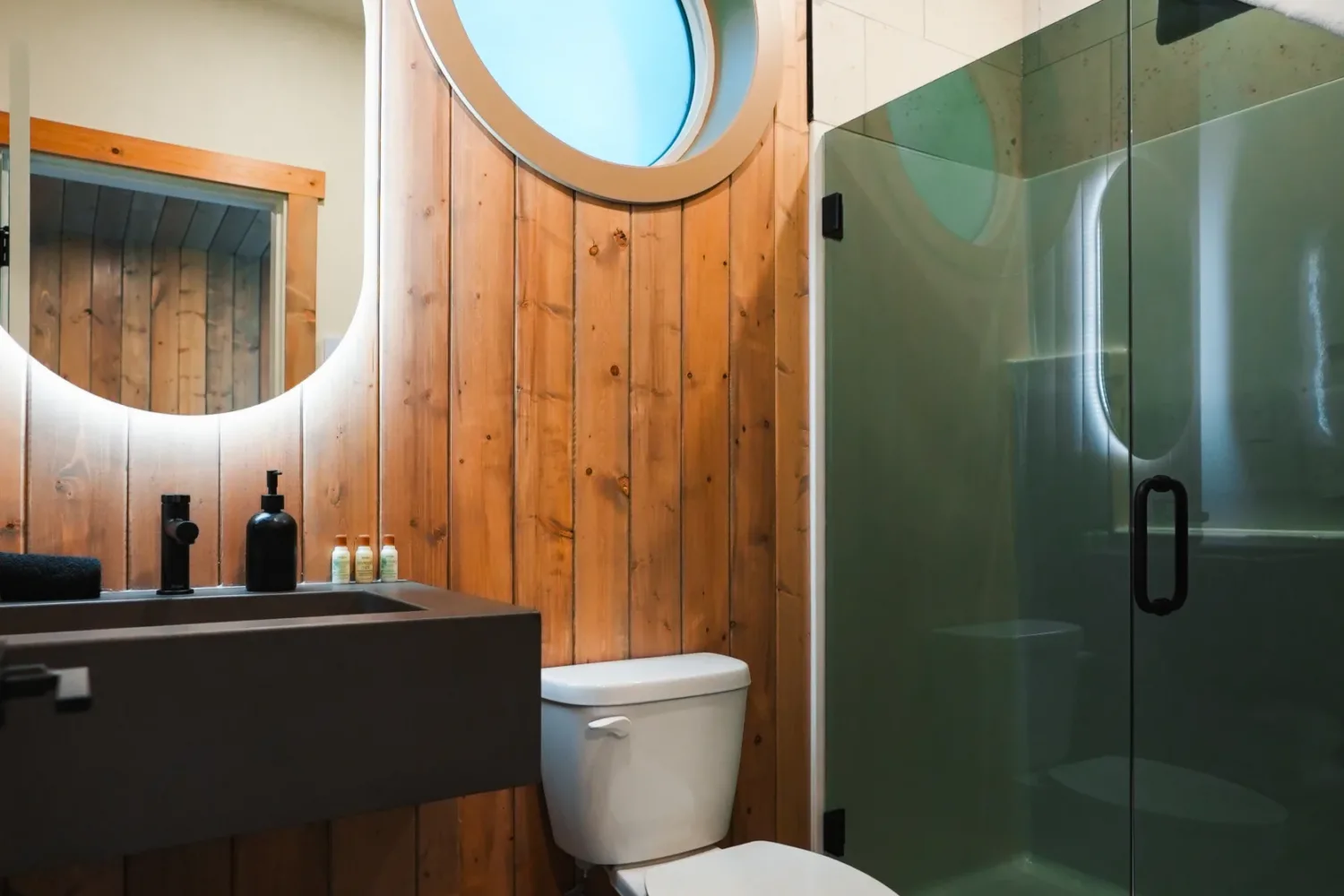 Minty Tiny Home "Nest" Bathroom